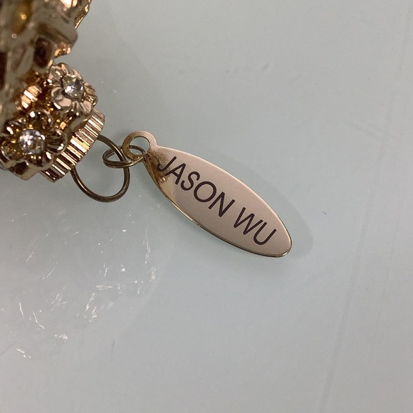 Jason Wu Jing Jang Glass Ornaments Raised lace with crystals EUC - Picture 2 of 9